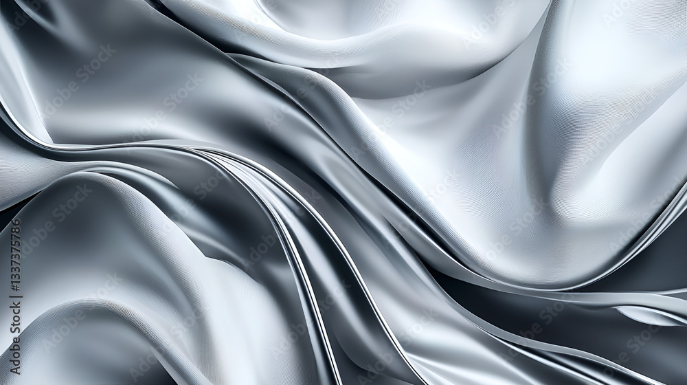Fototapeta premium Abstract Monochrome Fluid Design Wallpaper