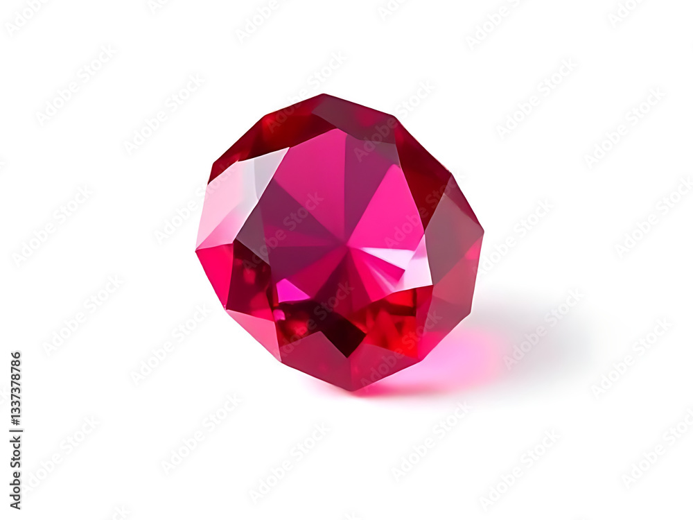 ruby gemstone resting on a smooth surface with perfect lighting that enhances its deep red tones and sparkling facets ruby gemstone resting on a smooth surface with perfect lighting that enhances its deep red tones and sparkling facets
