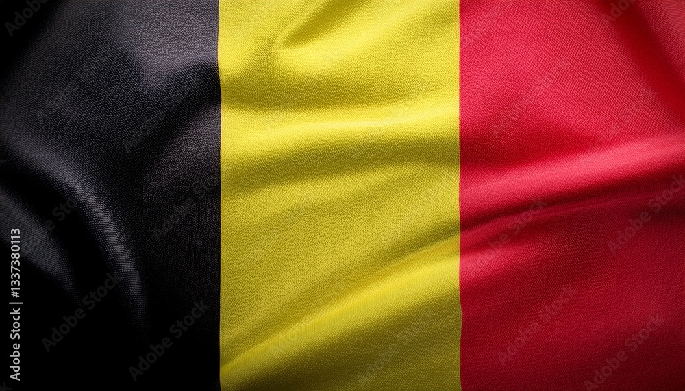 Naklejka premium belgium national flag background