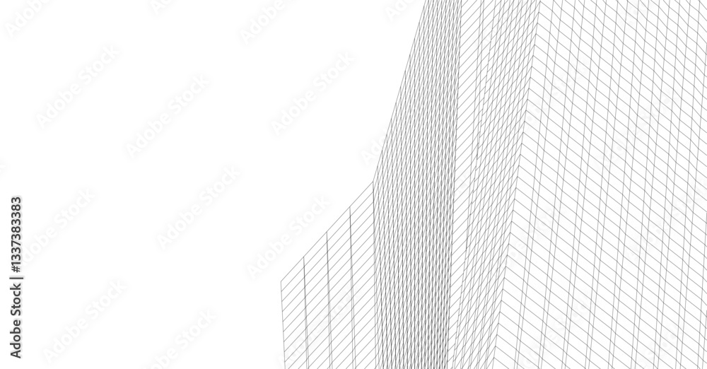 Minimalist Wireframe Skyscrapers – Abstract Architectural Perspective Minimalist Wireframe Skyscrapers – Abstract Architectural Perspective