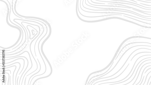 Abstract wavy background. Contour background. Topographic map background. Topographic contour map background. Background with topographic contours.