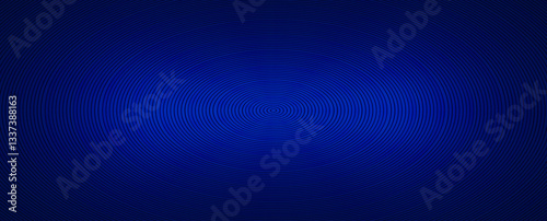Abstract blue texture with circles. Blue banner, illustration with circles