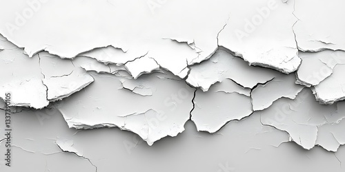 Cracked white paint texture background (1)