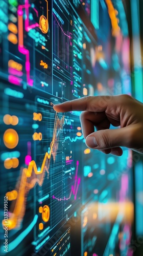 Financial Analysis Using Data Visualization Techniques on a Digital Display W...