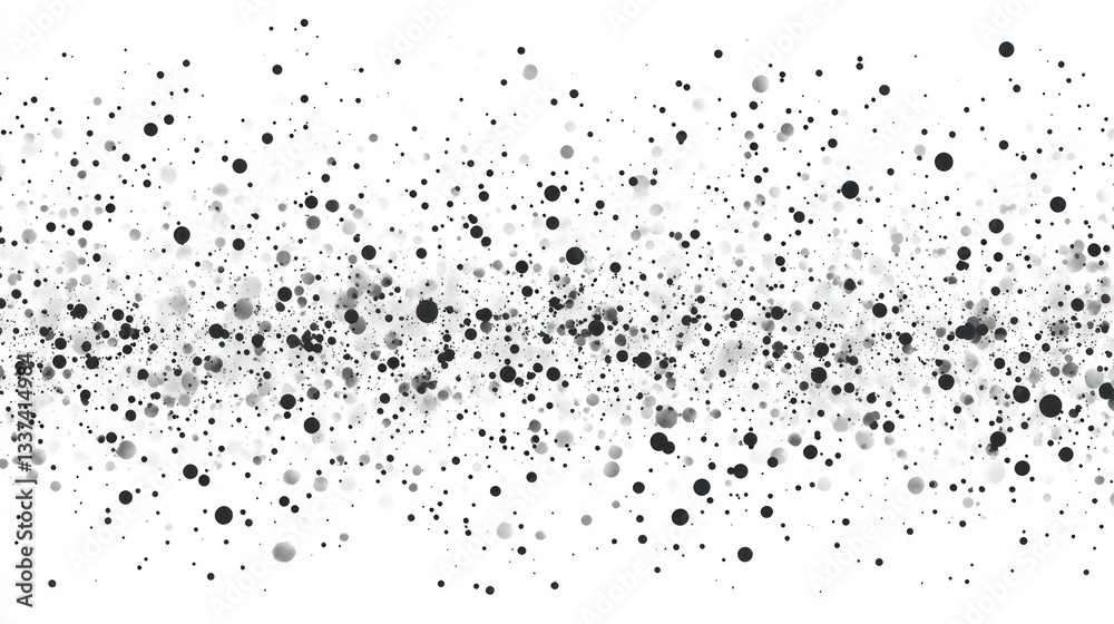 Abstract grayscale speckled design, random scattered dots, monochrome background, digital art Abstract grayscale speckled design, random scattered dots, monochrome background, digital art