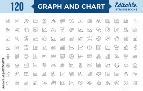 Business graphs and charts icon set. Growing bar graph icons. Statistics, analytics, charts diagrams, data, finance report, income growth, economy statistic,