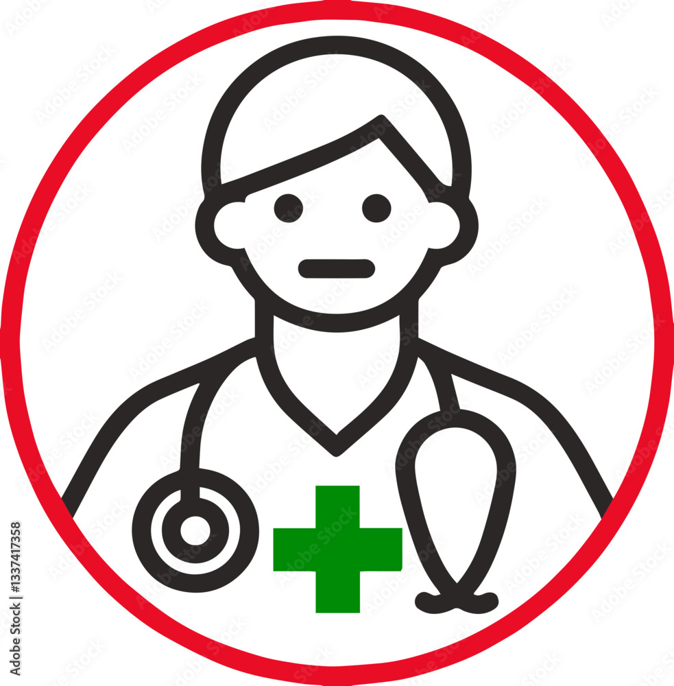 Doctor icon, medical and healthcare concept Doctor icon, medical and healthcare concept