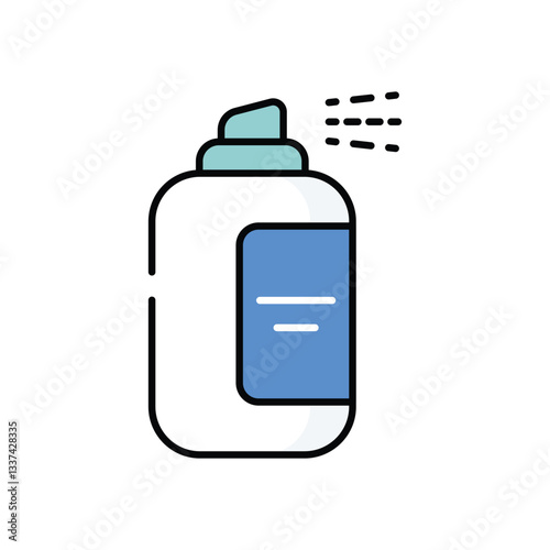 Hydration Mist Device vector icon stock illustration