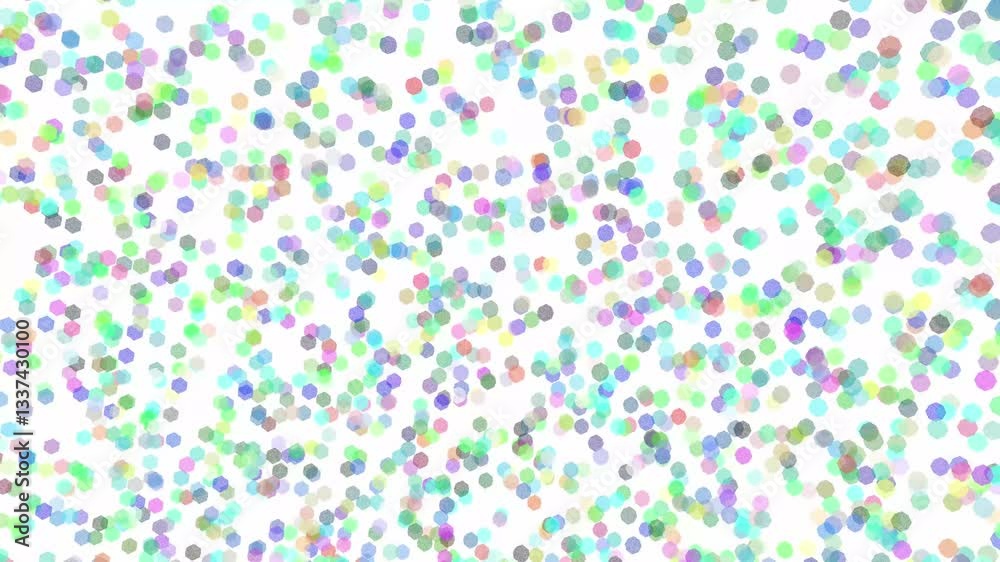 Abstract background with flashing geometric shapes. Kaleidoscope wallpaper for design.Seamless loop video. 4K 60 FPS wallpaper.
