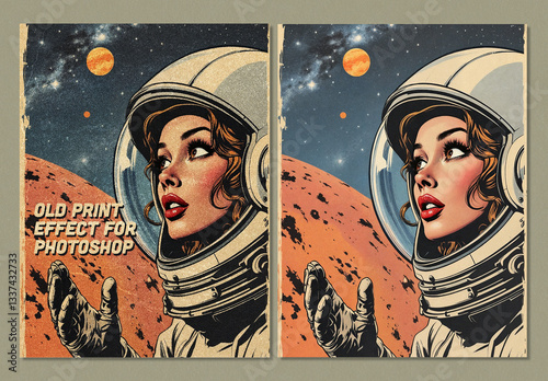 Old Print Effect for Photoshop