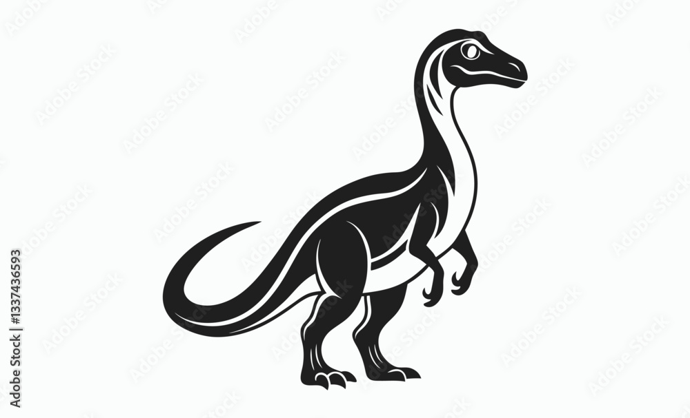 Dinosaur, dinosaur vector silhouette, dinosaur icon Dinosaur, dinosaur vector silhouette, dinosaur icon