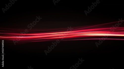 Abstract red light streaks on a dark background.