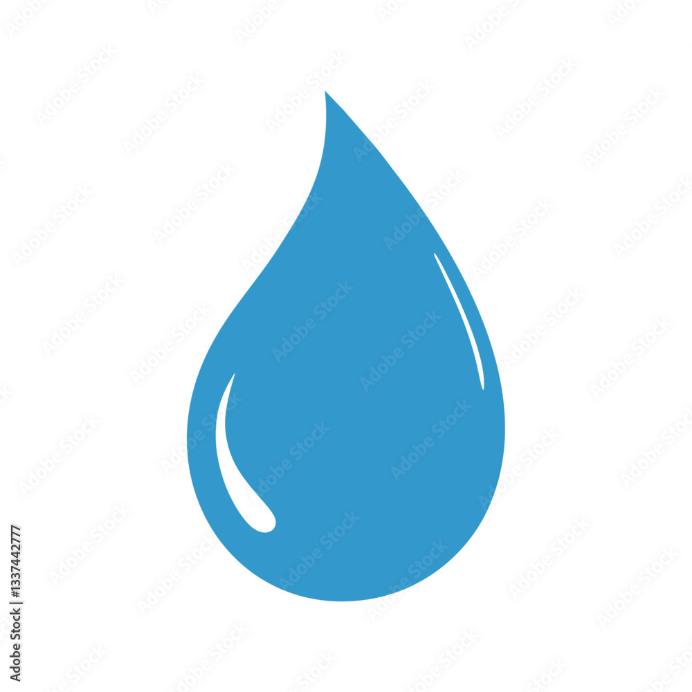 Water drop vector isolated on transparent background Water drop vector isolated on transparent background