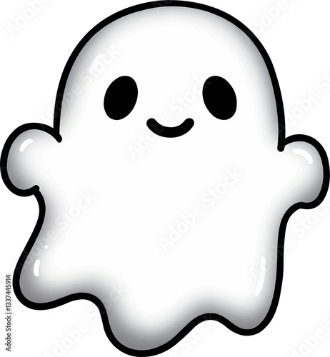 ghost, cute ghost, drawing of a ghost, funny cartoon ghost, vector drawing of a ghost, halloween ghost cartoon