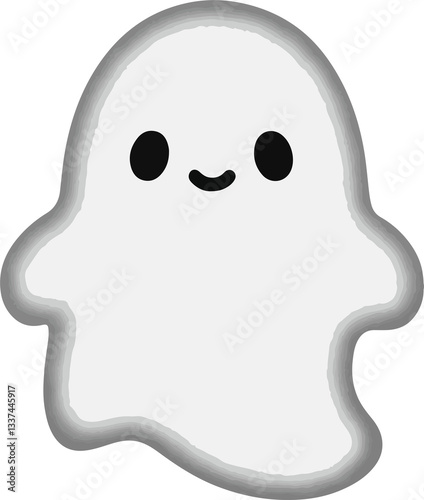 ghost, cute ghost, drawing of a ghost, funny cartoon ghost, vector drawing of a ghost, halloween ghost cartoon