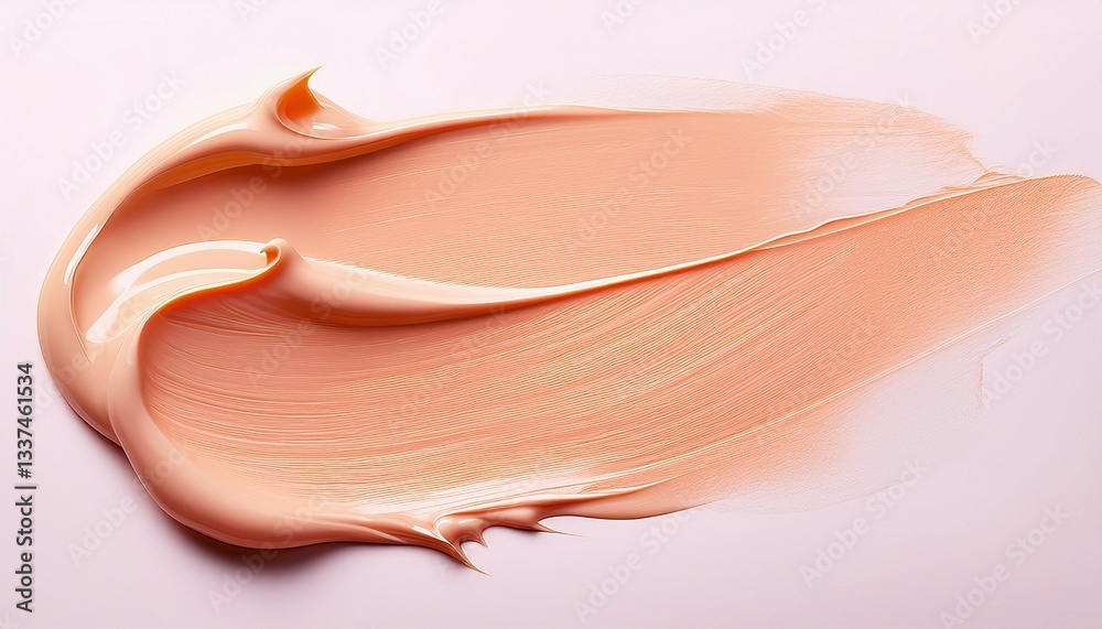 Fototapeta premium peach cream brush strokes