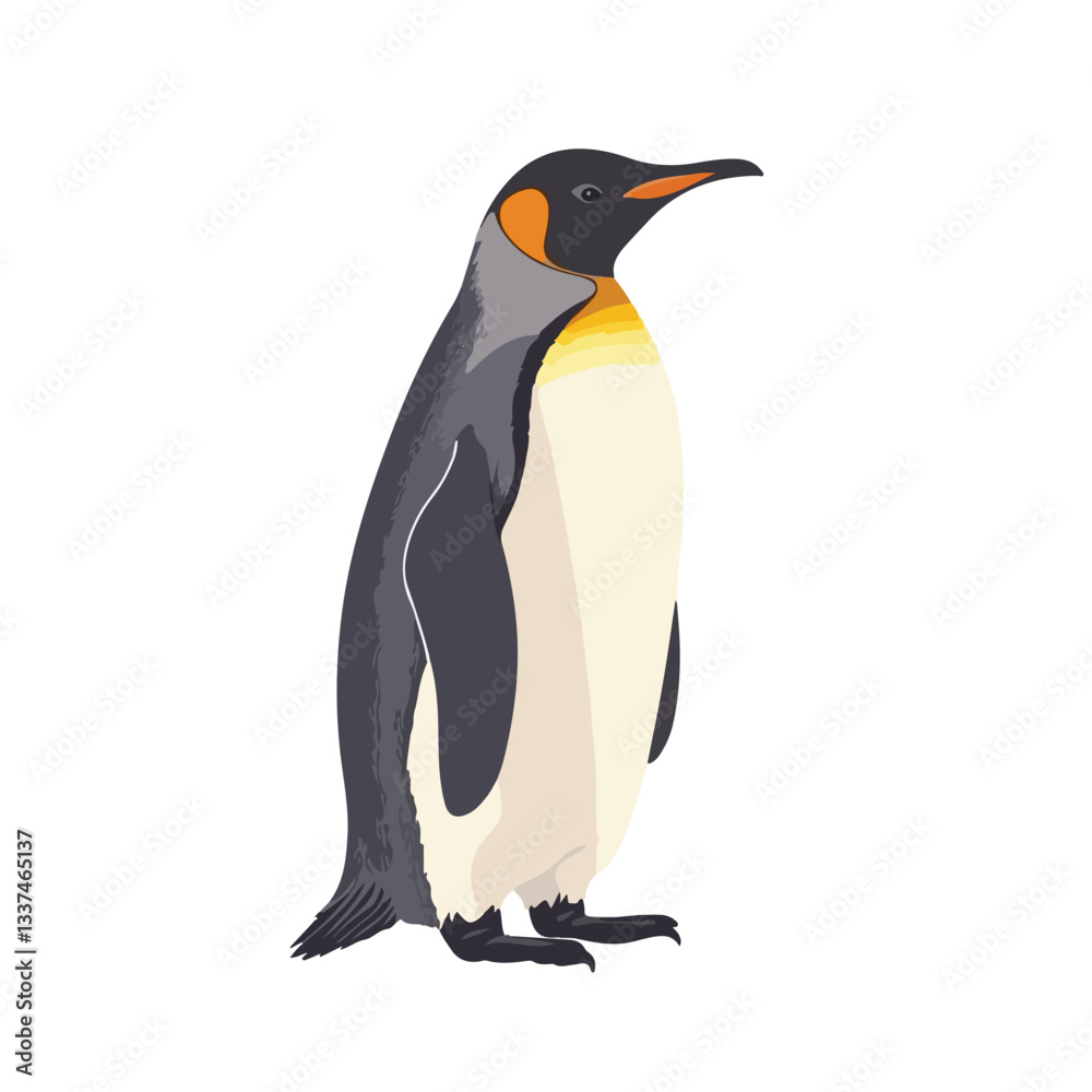 Fototapeta premium Adorable Penguin Full Body Vector Illustration for Creative Projects
