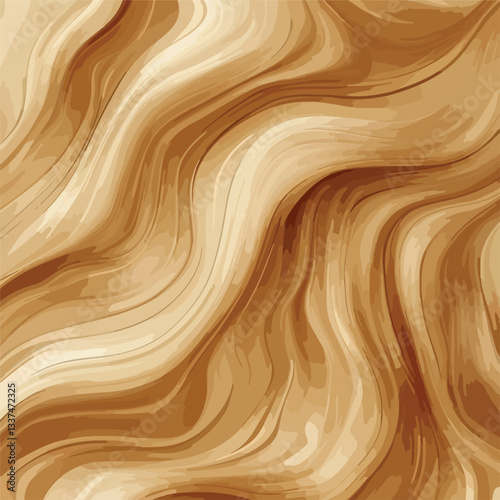 Detailed Wood Grain Texture with Wavy Layers