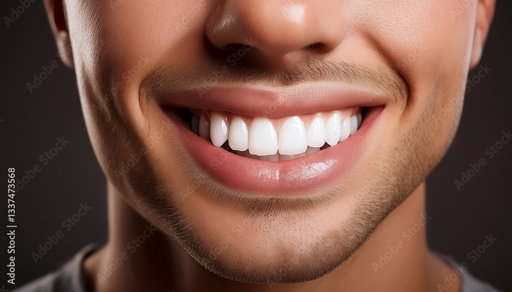 Fototapeta premium Beautiful smile and lips