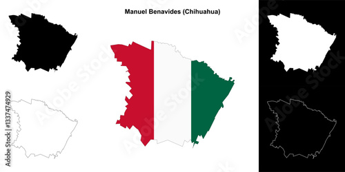 Manuel Benavides outline map