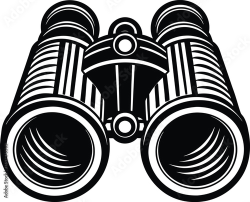 vector illustration of an binoculars background