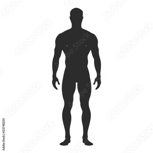 Famous Man Silhouette Art Symbol Human Anatomy EPS