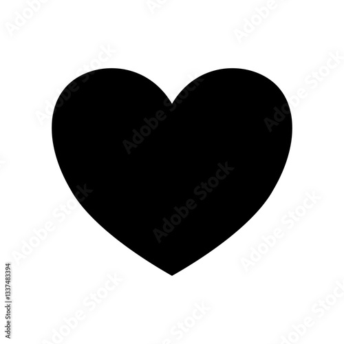 Heart icon. Favorite icon. Like icon. Vector heart. Heart print.