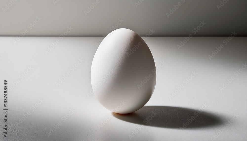 white egg in a white background white egg in a white background