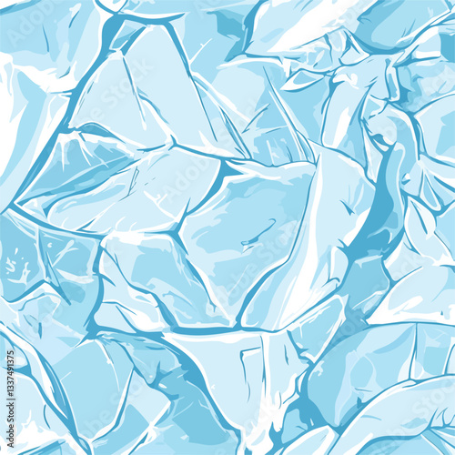 Freezy Ice Surface Horizontal Background Nature