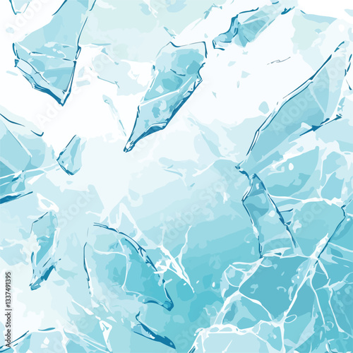 Freezy Ice Surface Horizontal Background Nature