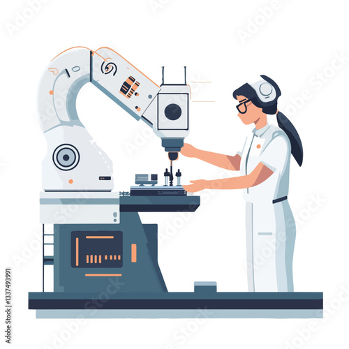 Futuristic Industry Technology Robotic Concept