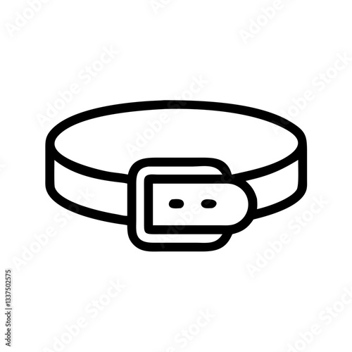 belt icon in minimalistic style on a white background  