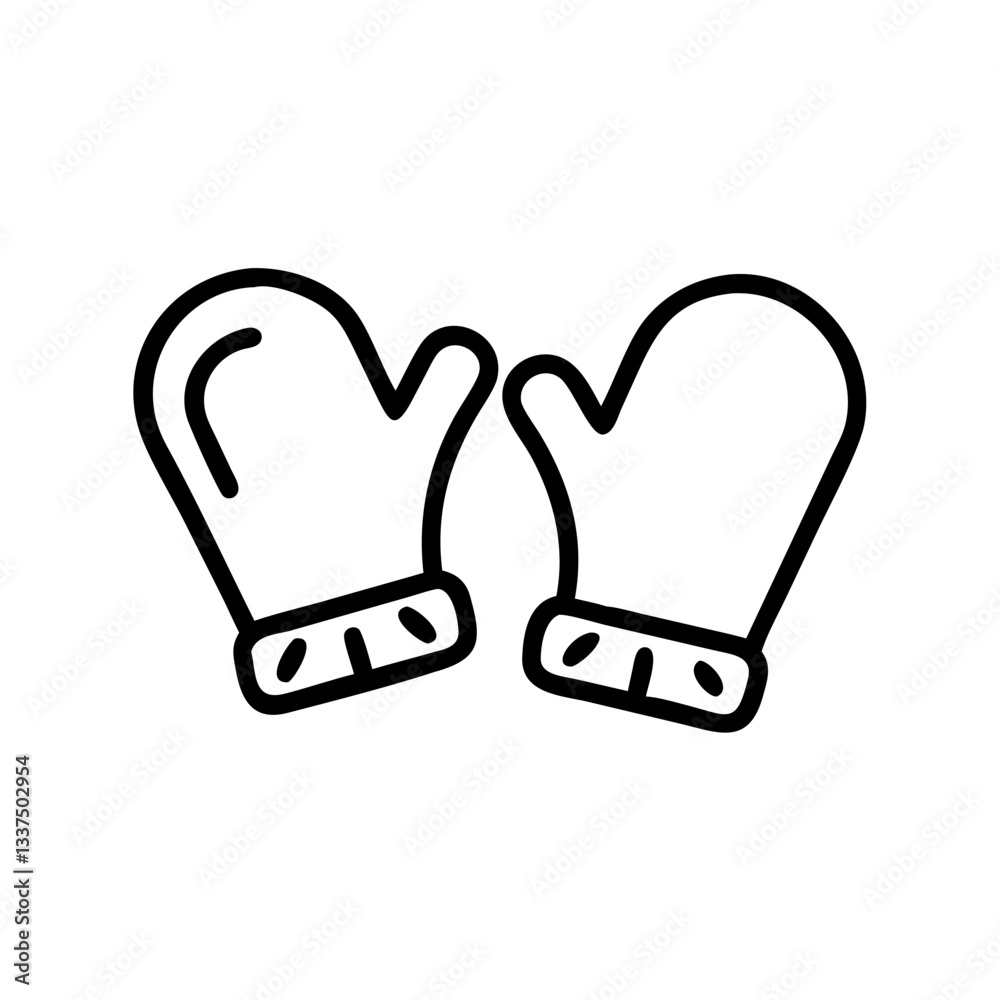 Obraz premium bw gloves , christmas