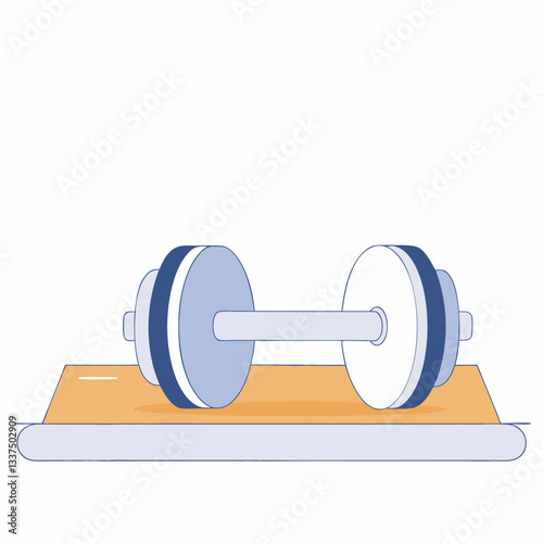 dumbbell isolated on white background