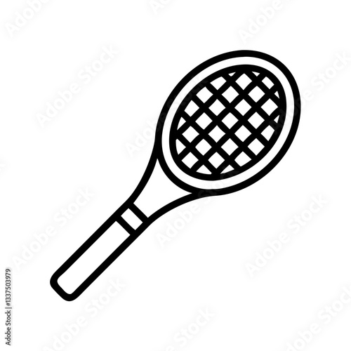tennis racket isolated on white