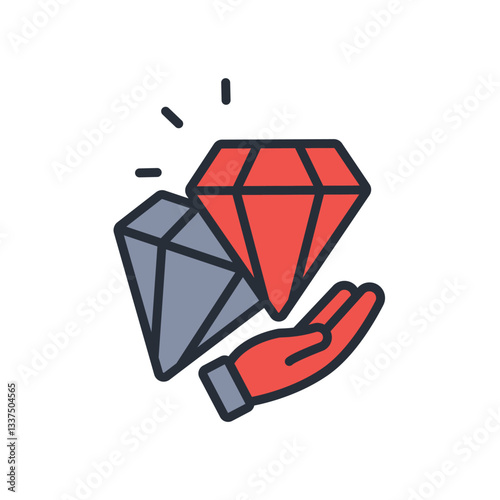 reward icon. vector.Editable stroke.linear style sign for use web design,logo.Symbol illustration.