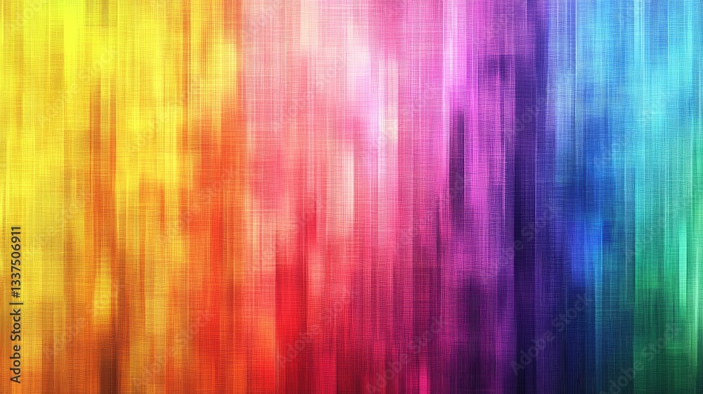 Digital pixelated rainbow background with a retro glitch effect Digital pixelated rainbow background with a retro glitch effect