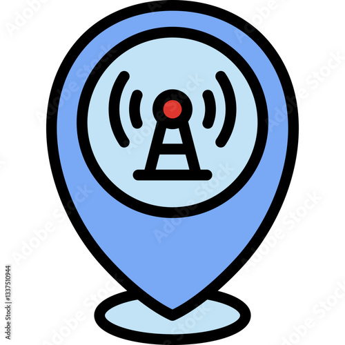 broadcasting location icon