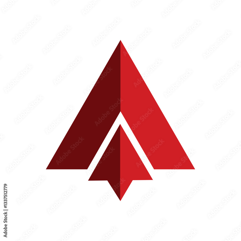 Fototapeta premium letter A, arrow, logo