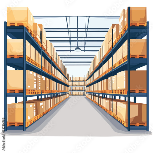 Efficient Huge Distribution Automatic Warehouse High-Tech