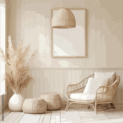 Elegant Beige Living Room Decor