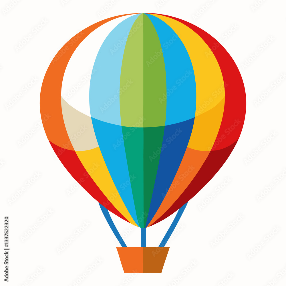 Naklejka premium colorful hot air balloon