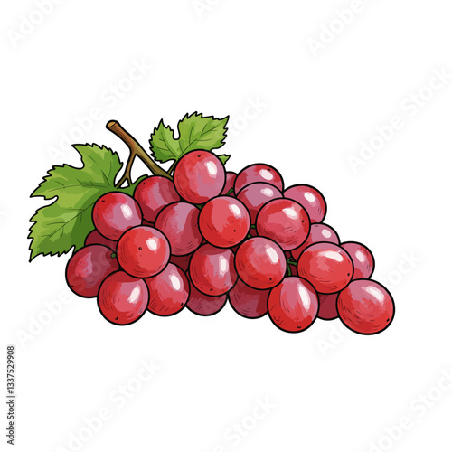 bunch of red grapes