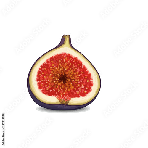 fresh figs isolated on white
