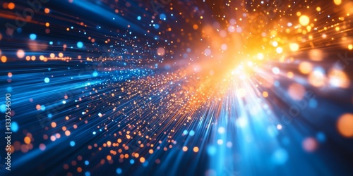 Wallpaper Mural Dynamic energy burst through space Torontodigital.ca