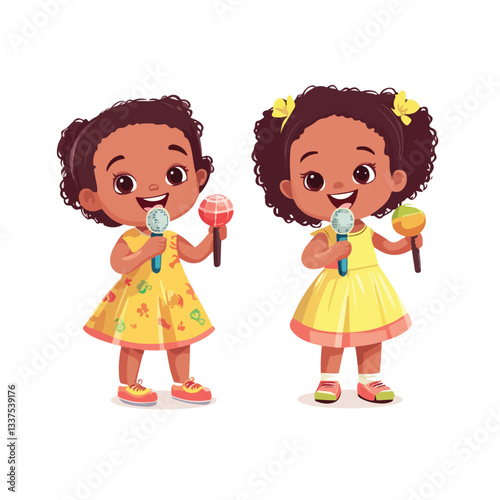 Energetic Kids Musicians for School Band and Music Education