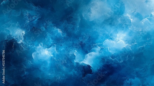 Wallpaper Mural Abstract blue background with smooth gradient texture and soft light effects, featuring a modern minimalist design with subtle waves and fluid motion for digital wallpapers, web design, and elegant gr Torontodigital.ca