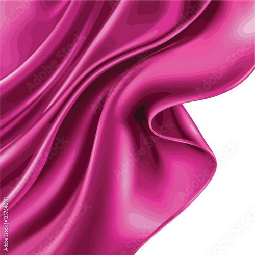 Elegant Magenta Pink Satin Fabric Flowing Smooth Gentle Background