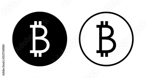 Bitcoin icon logo design. bitcoin sign and symbol. payment symbol. cryptocurrency logo