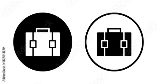 Briefcase icon logo design. suitcase sign and symbol. luggage symbol.